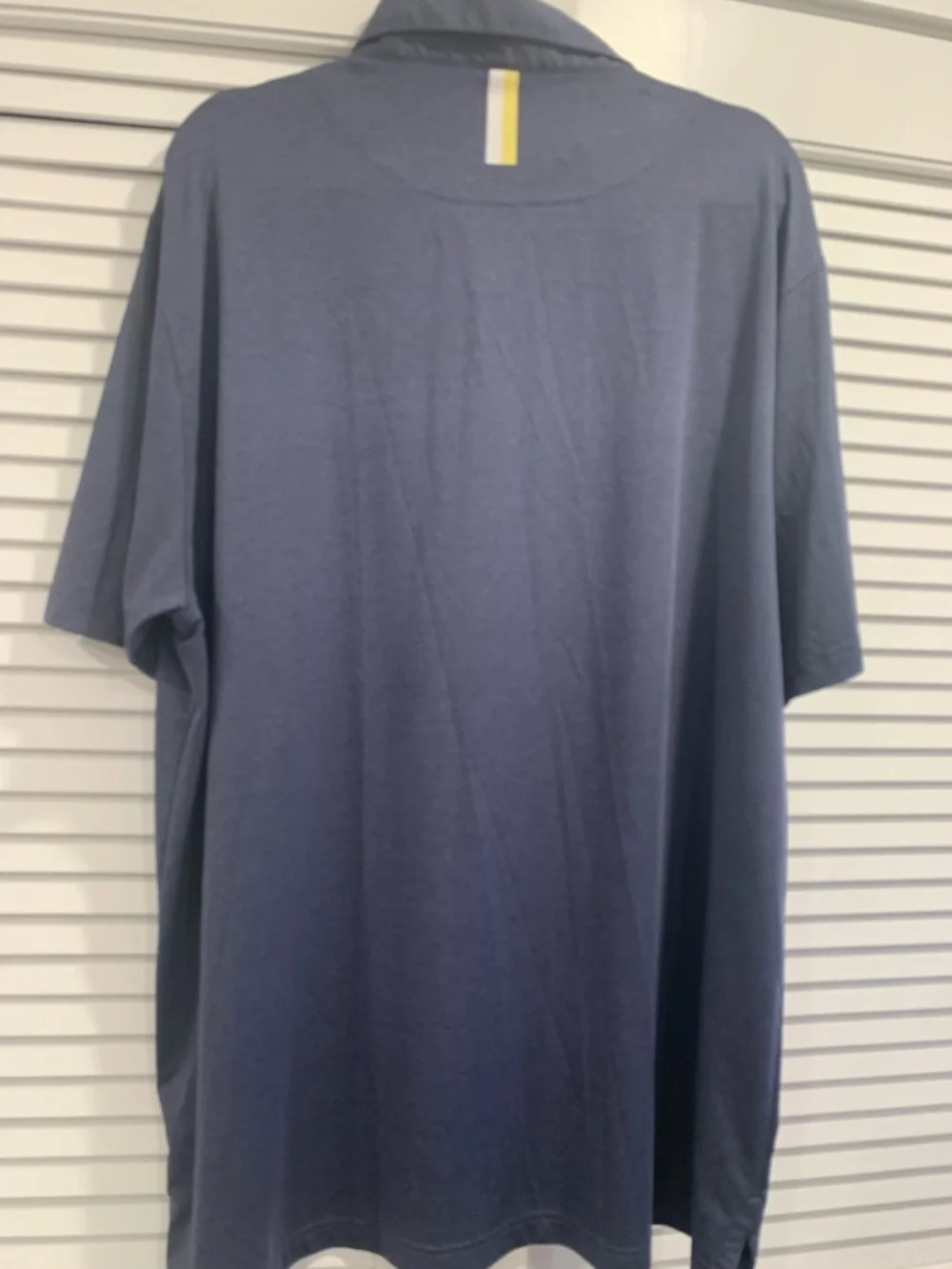 Mens RHOBACK Heathered Blue polo golf T-shirt size XXL casual summer preppy - Picture 9 of 9
